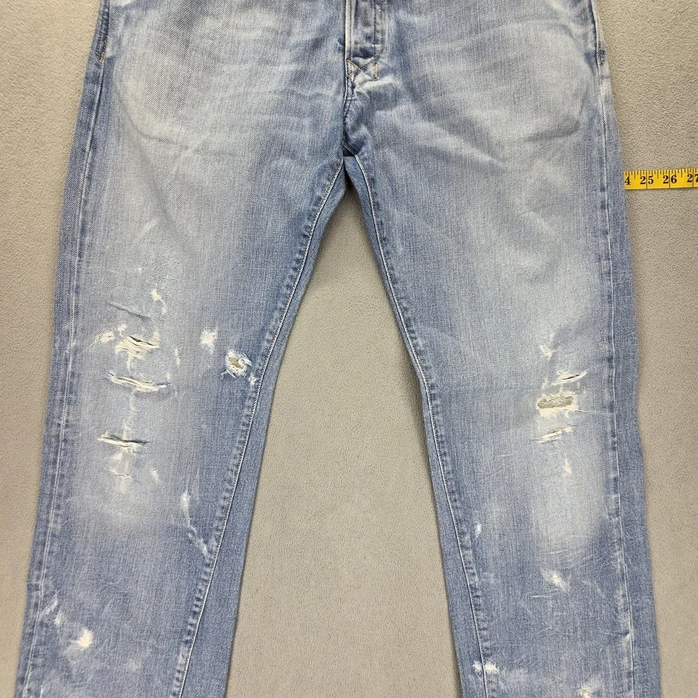Diesel Jeans Mens 34x34 Blue Kajo Relaxed Straight Button Fly Made Italy 0071J